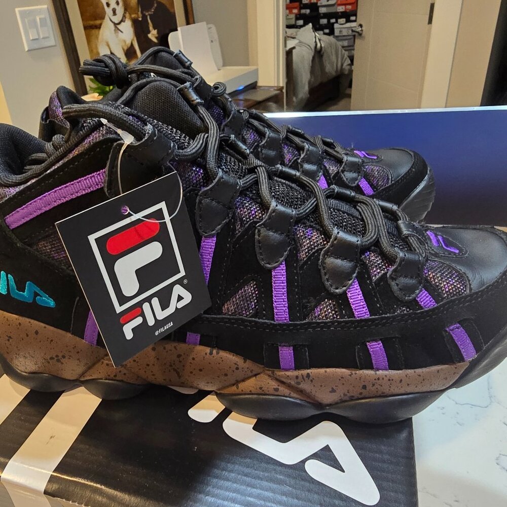 Fila Stackhouse Spaghetti Men's Shoes Black-Pinecone-Purple 1BM01269-972 size 10